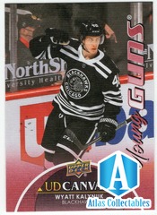 2021-22 Upper Deck Series 1 Wyatt Kalynuk Young Guns Canvas